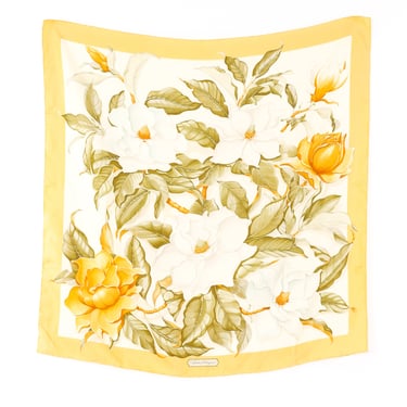 Salvatore Ferragamo Floral Printed Silk Scarf