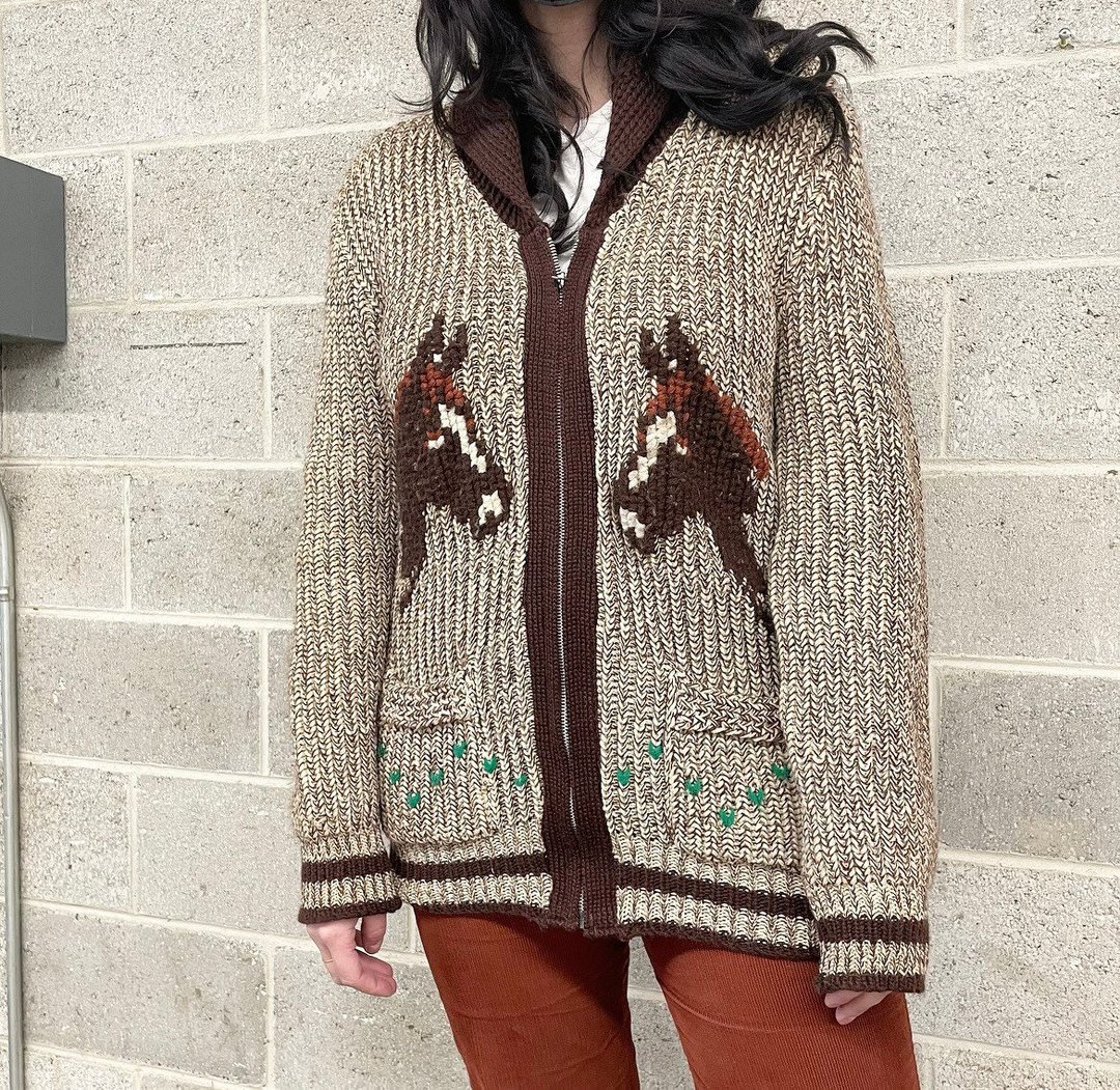 Vintage Cardigan Retro 1950s Caldwell + Hand Fashioned +
