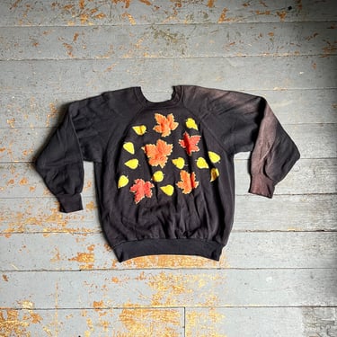 Vintage 1990s Jerzees Fall Leaves Graphics Sweatshirt 