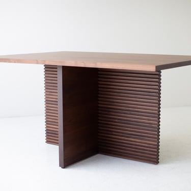 Walnut Pedestal Dining Table - The Cicely 