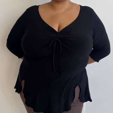 Vintage - Black U Top (1X)