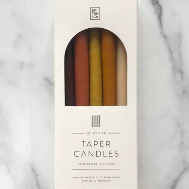 Elemental Zodiac Taper Candles | EARTH