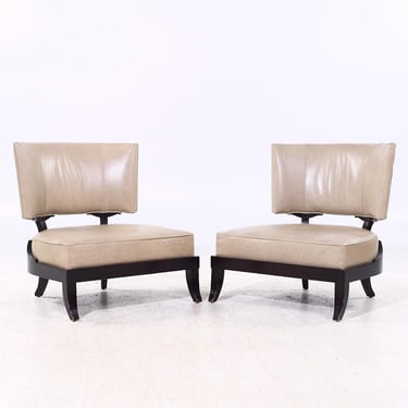 Jacques Garcia for Baker Furniture Victoire Klismos Lounge Chairs - Pair 