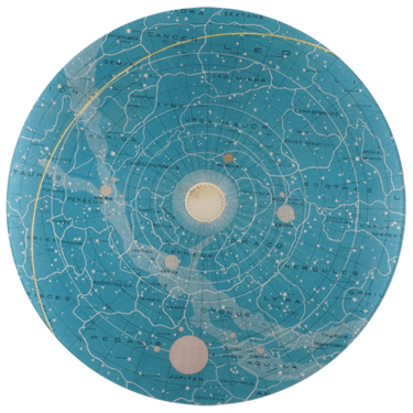 Constellations 13" Round Platter