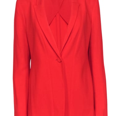 Diane von Furstenberg - Red Single-Button Blazer Sz 8