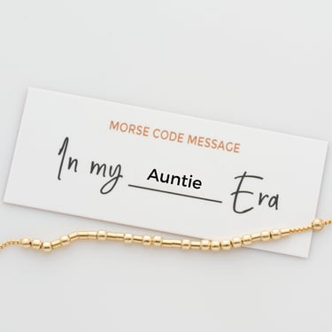 In My Era - Morse Code Necklace, Custom In My Era Necklace, Gift For Fan Girl, Best Friend Gift, In My Mom Era Necklace 