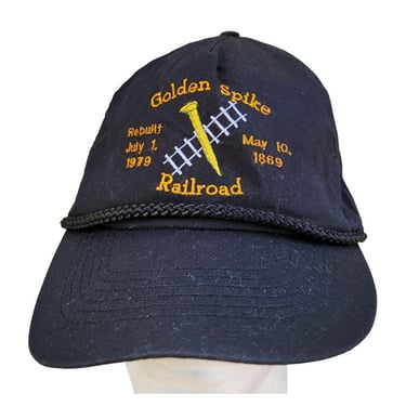 Golden Spike Railroad 1869 Rebuilt 1979 Train Hat Baseball Cap M18 