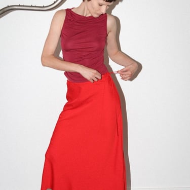 Studio Slip Skirt - Cherry