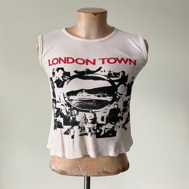Vintage 1978 Wings Tshirt / Vintage Wings London Town Tshirt XS / Vintage 70s Paul McCartney Wings Tee XS 