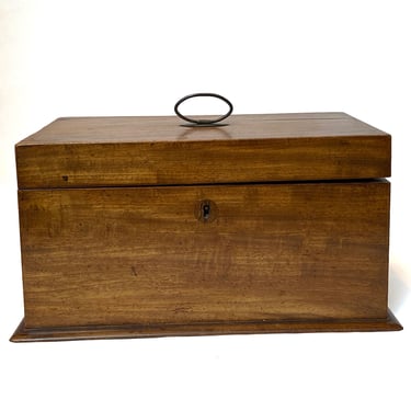 English Regency Mahogany Tea Caddy Box