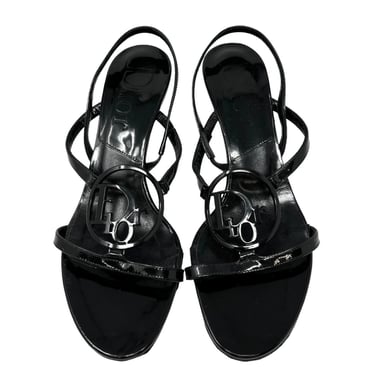 Dior Black Logo Heels