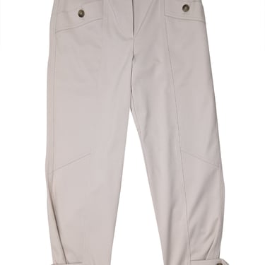 Reiss - Beige "Madeline" Front Pocket Tapered Pants Sz 4