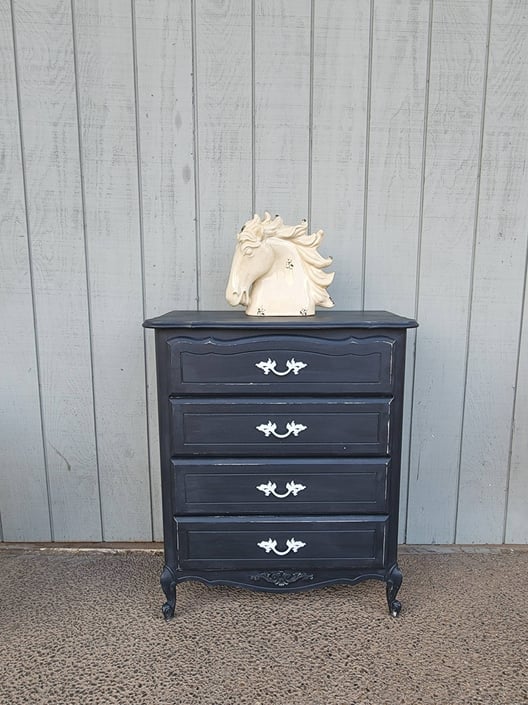 Black French Chest Of Drawers