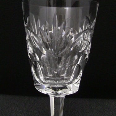 1 Waterford Ashling Pattern Water Goblets 