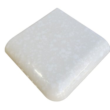Corner Tile -  Pearl White Ceramic Florida Tile FT 4 1/4 inch Mid Century Modern 