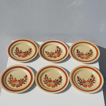 Rare Vintage Colditz Plates /Set of 6 Plates with Beautiful Ornament/Made in GDR/Vintage Plates from East Germany /Colditz GDR Plates/70's 