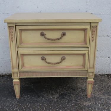 French Shabby Chic Painted Nightstand Side End Bedside Table 5024