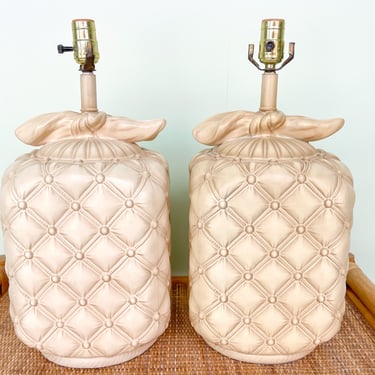 Pair of Ceramic Draper Style Lamps