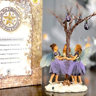 VINTAGE: 2000 - Boyds Bears "Twila Margot Giselle Dance Sugar Plum Faeries" Figurine in Box - #36010 - Dancing Fairies - SKU 