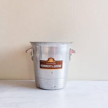 pommery &amp; greno vintage french aluminum champagne bucket