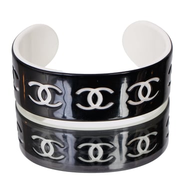 Chanel Interlocking CC Cuff Bracelet