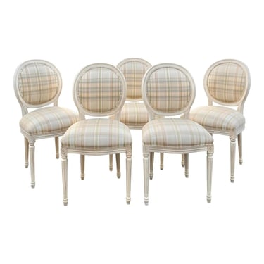 Ethan Allen Cassatt Swedish Gustavian Style Dining Chair - Set of 5 
