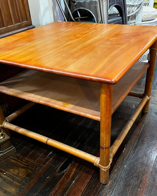 Haywood Wakefield coffee table. 30” x 30” x22” 