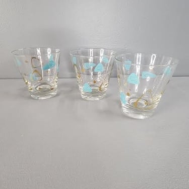 Set of 3 Federal Glass Amoeba Design Drinking Glasses | Retro Revival Shop  - Fort Worth, TX | ATTIC