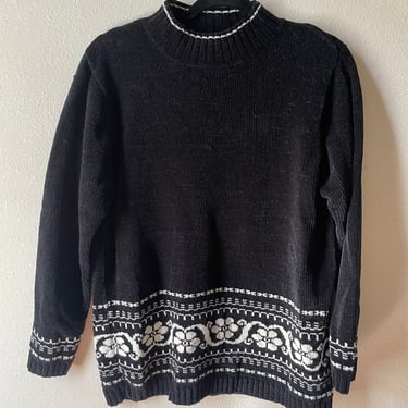 90s Sweater Cottagecore Mockneck 