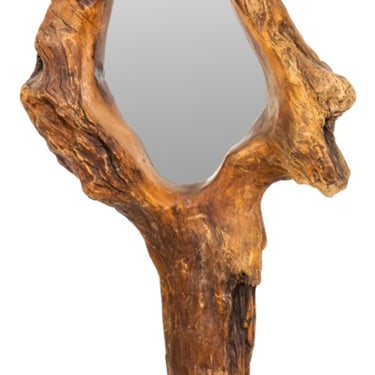 Monumental Mid-Century Rustic Driftwood Mirror