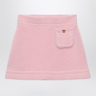 Prada Pink Cashmere Miniskirt Women