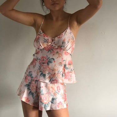 90s Floral Camisole & Shorts Set - Lucky Vintage