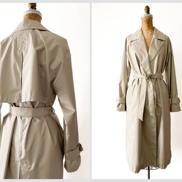 Vintage ‘80s pearly putty belted trench coat | Chiango by Fleet Street jacket, Soring jacket, 6 XS/S 