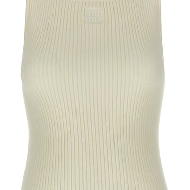 Miu Miu Women Ribbed Tank Top