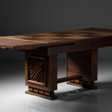 Oak Extending Dining Table / Desk