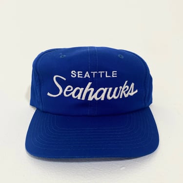 Vintage 1990's Seattle Seahawks Sports Specialties Single Line 'Script' Snapback