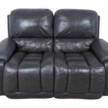 Charcoal Gray Recliner Loveseat