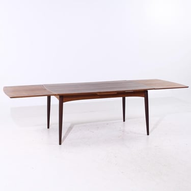 Gudme Møbelfabrik Mid Century Danish Teak Hidden Leaf Expanding Dining Table - mcm 