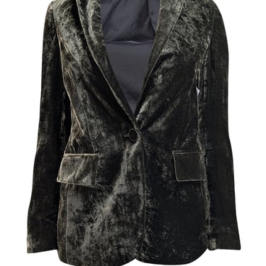 Frame - Dark Green Velvet Blazer Sz 2