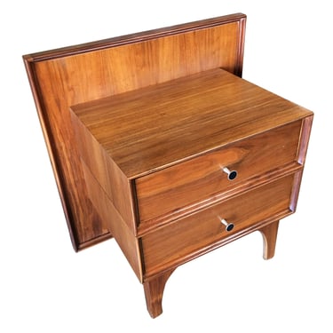 Custom Walnut Bedroom Nightstand by Glenn of California 