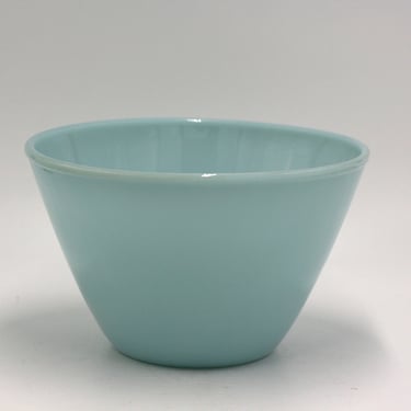 vintage fire king delphite blue bowl splash proof 