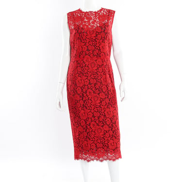 Scarlet Sleeveless Lace Midi Dress