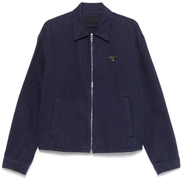 Prada Men Zipper Mid-Weight Cotton Shirt Jacket