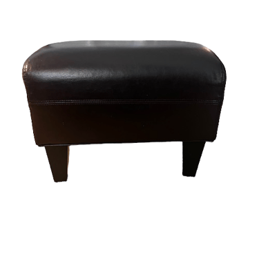 Pair of IKEA Black Ottomans/Footstools UL259-4