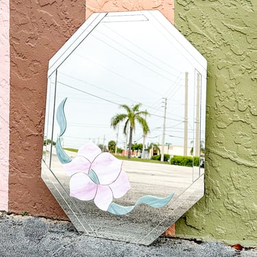 Art Deco Style Flower Mirror