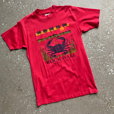 Vintage Rock Hall Maryland Tshirt / Vintage Maryland Crab Tshirt / Vintage Maryland Crab Tee / 1980s Crab Tee / 1980s Maryland Tee Medium 