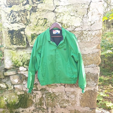 Vintage 1970's Swingster Green Bomber Farmer's Chore Work Jacket / Coat / Medium 