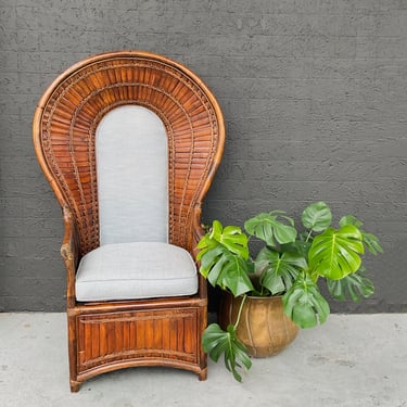 Large Bamboo Peacock Chair