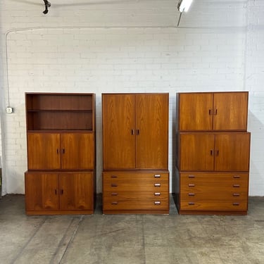 Danish Teak Two or Three Part Cabinets by Børge Mogensen- sold separately 