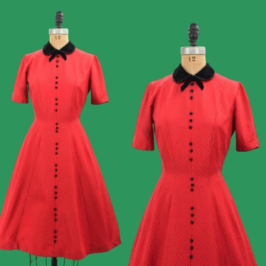 1950s Miss Red Nose dress 